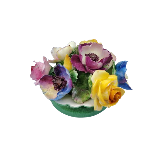 Vintage Crown Staffordshire Bone China Floral Bouquet Posies