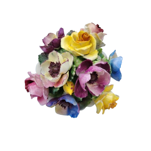 Vintage Crown Staffordshire Bone China Floral Bouquet Posies
