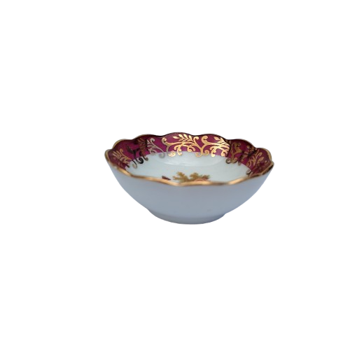 Limoges Fragonard Porcelain Gold Trimmed Miniature Bowl