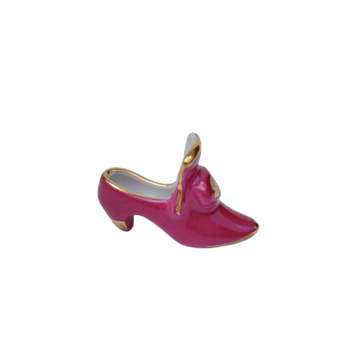 Limoges Porcelain Gold Trimmed Miniature Shoe