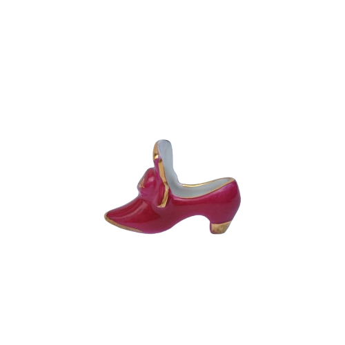 Limoges Porcelain Gold Trimmed Miniature Shoe