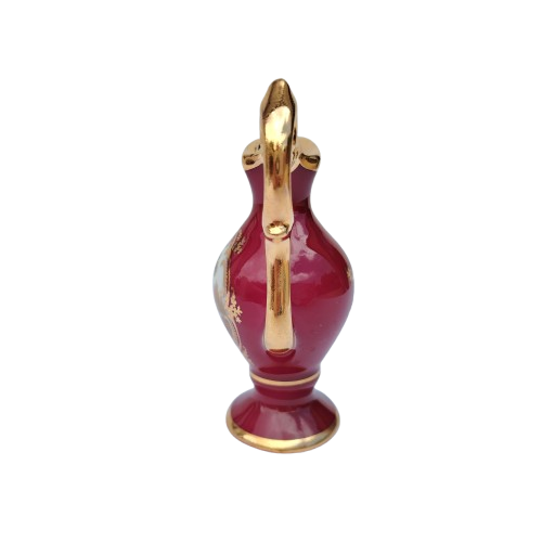 Limoges Fragonard Castel Porcelain Gold Trimmed Miniature Jug