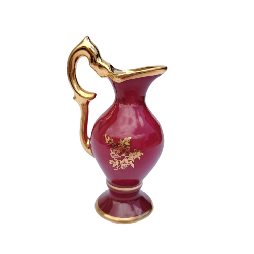 Limoges Fragonard Castel Porcelain Gold Trimmed Miniature Jug