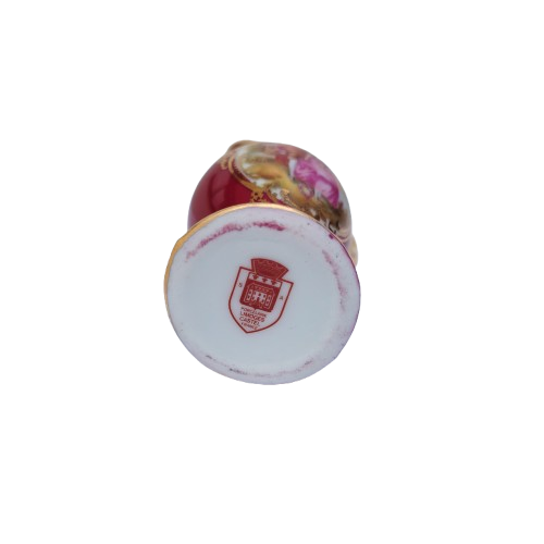 Limoges Fragonard Castel Porcelain Gold Trimmed Miniature Jug