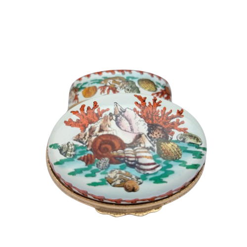 Halcyon Days Enamels Trinket Box Squirrel Nuts and Fruit