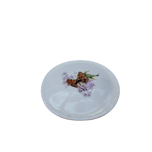 Royal Grafton Oval Porcelain Lidded Trinket Box Butterfly