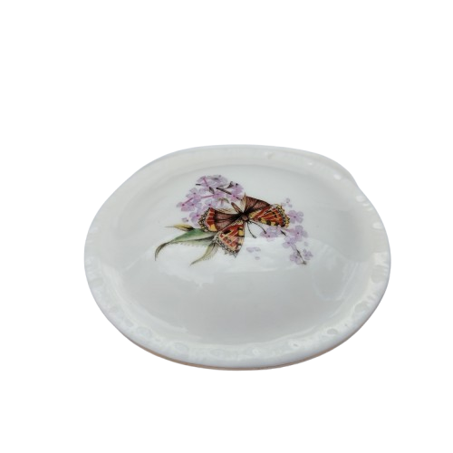 Royal Grafton Oval Porcelain Lidded Trinket Box Butterfly