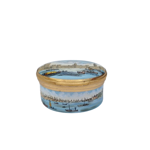 Crummles English Enamels Palace Westminster Trinket Box