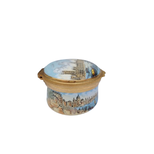 Crummles English Enamels Palace Westminster Trinket Box