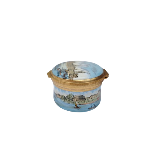 Crummles English Enamels Palace Westminster Trinket Box