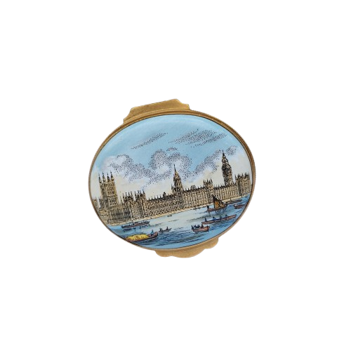 Crummles English Enamels Palace Westminster Trinket Box