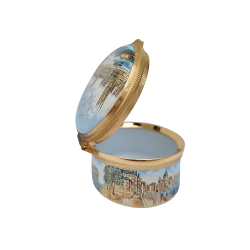 Crummles English Enamels Palace Westminster Trinket Box