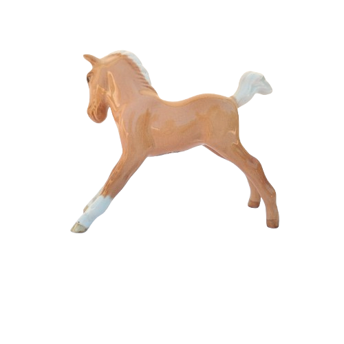 Vintage Beswick Foal Palomino stretched legs facing right model 815