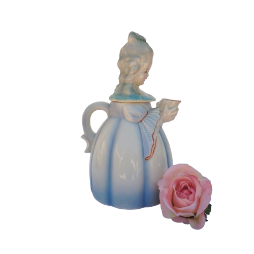 Cortendorf Biedermeier Victorian Figural Lady Teapot