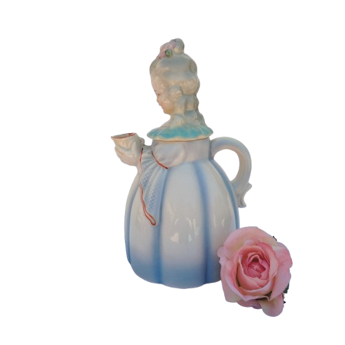 Cortendorf Biedermeier Victorian Figural Lady Teapot