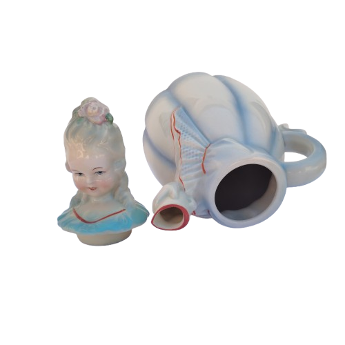Cortendorf Biedermeier Victorian Figural Lady Teapot