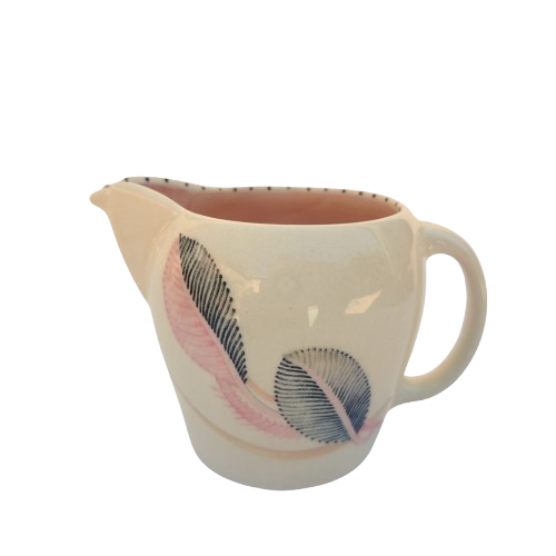 Susie Cooper Tea for Three Tea Set Pink Feathers
