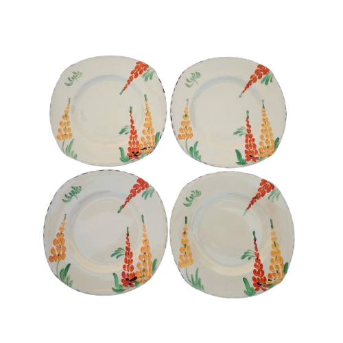 Burleigh Art Deco Cream Bone China with Orange and Yellow