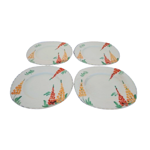 Burleigh Art Deco Cream Bone China with Orange and Yellow