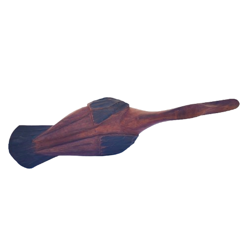 Large and Heavy solid Wooden Duck Goose Doorstop