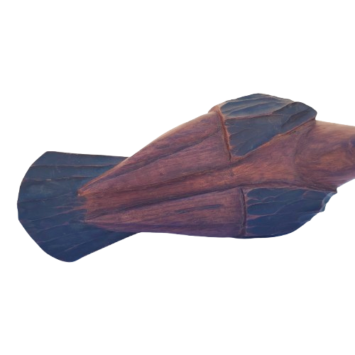 Large and Heavy solid Wooden Duck Goose Doorstop