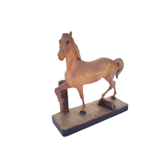 Vintage Wooden Standing Horse