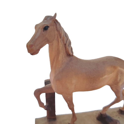 Vintage Wooden Standing Horse
