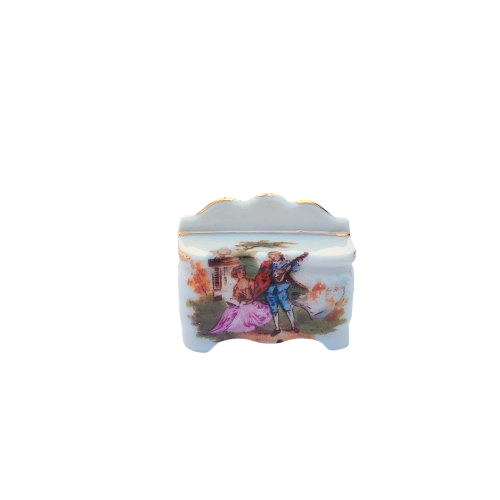 Limoges Porcelain Miniature Dresser Cupboard
