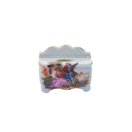 Limoges Porcelain Miniature Dresser Cupboard