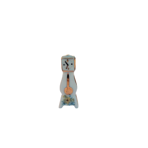 Limoges Porcelain Miniature Grandfather Clock