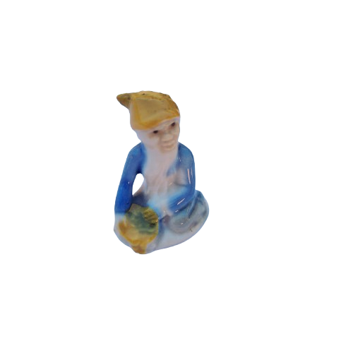 Wade Whimsies Irish Pottery luck leprechaun cobbler 1960's