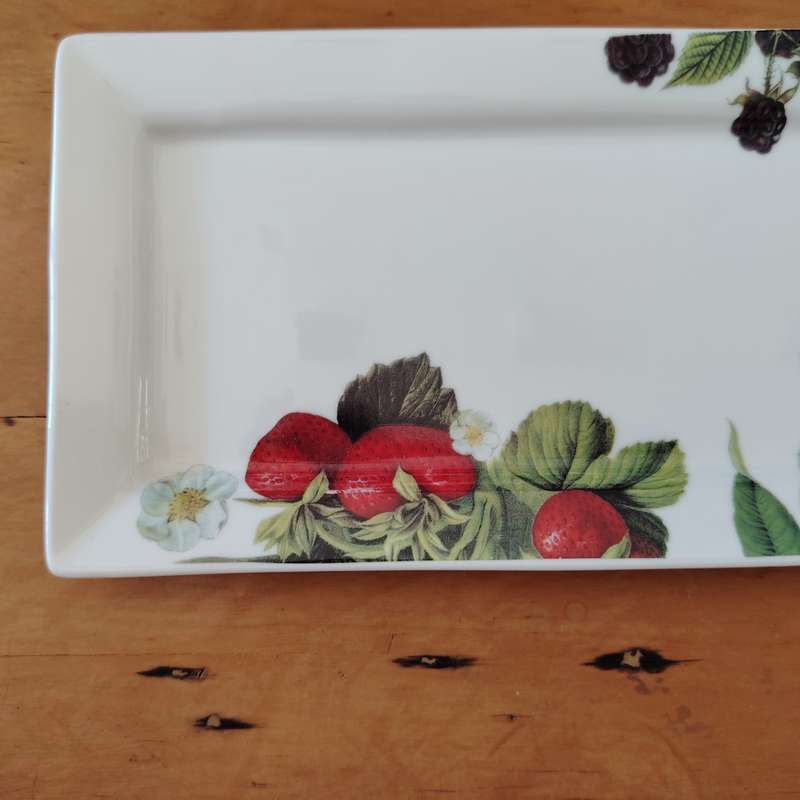 Living Art by Stoneage Australia  Fine Bone China Large Oblong Plate