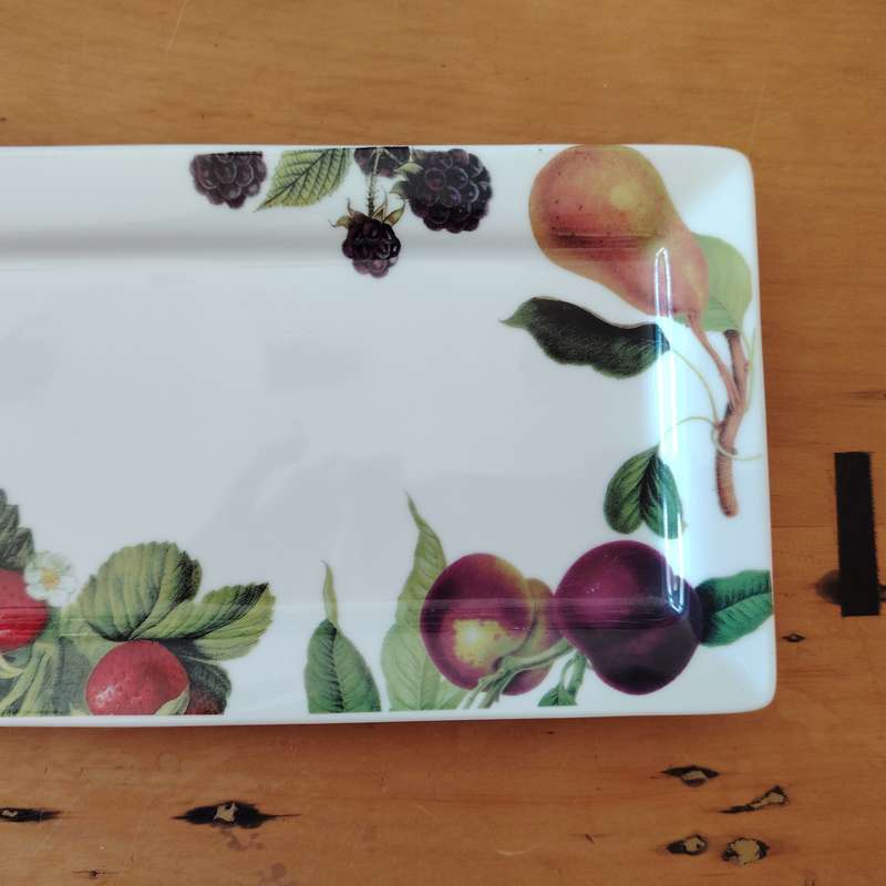 Living Art by Stoneage Australia  Fine Bone China Large Oblong Plate