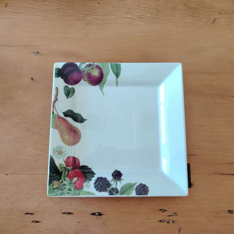 Living Art by Stoneage Australia  Fine Bone China Large Square Plate