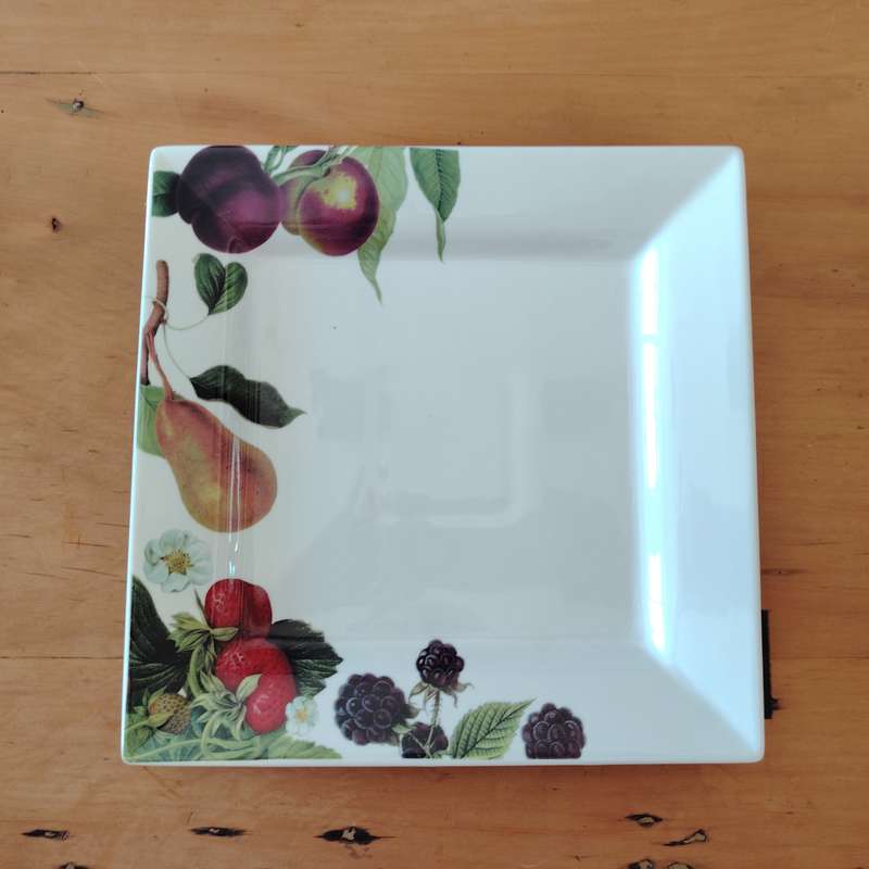 Living Art by Stoneage Australia  Fine Bone China Large Square Plate