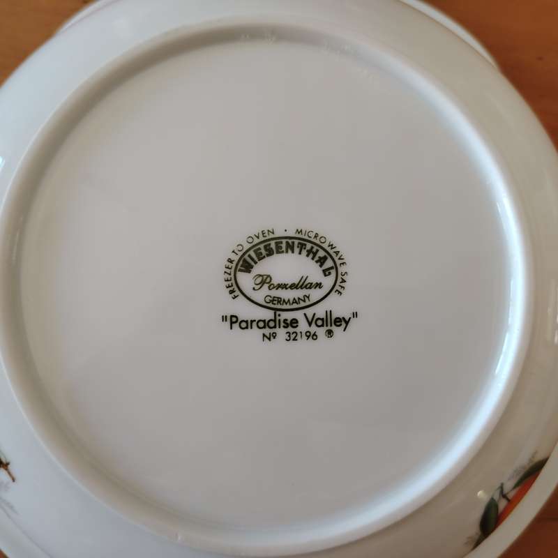 The Wiesenthal Paradise Valley 2142 Porcelain Fruit Dish Bowl
