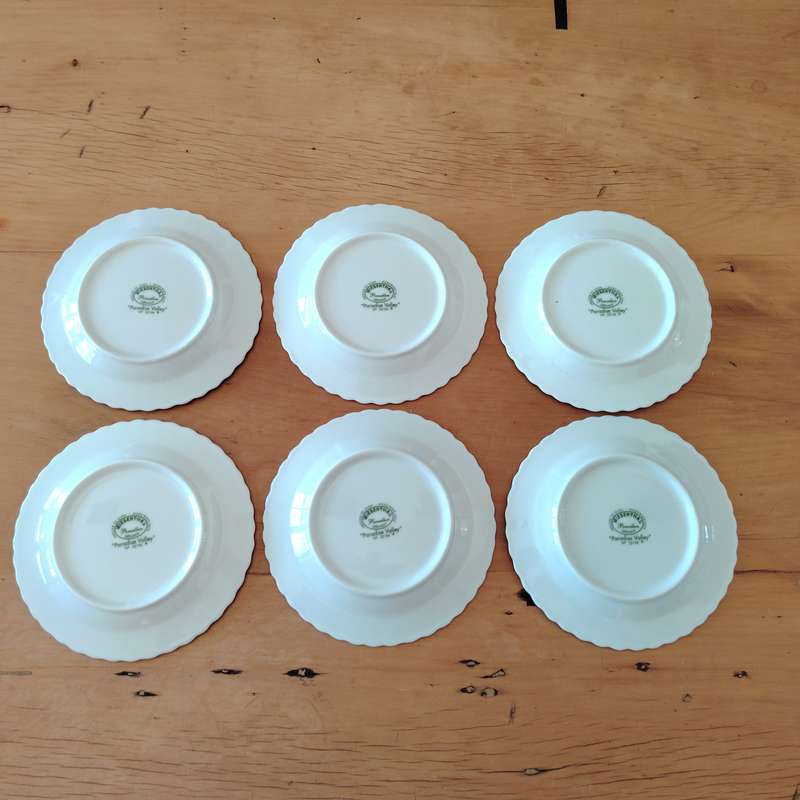 The Wiesenthal Paradise Valley 2142 Porcelain Fruit 6 x Side Plates