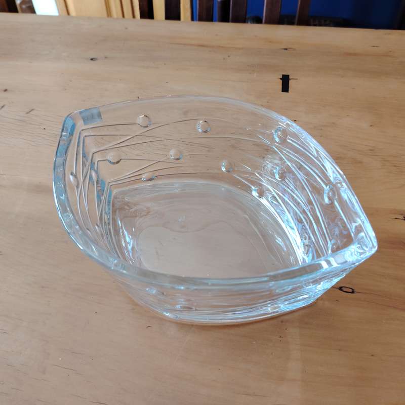 Bohemia Crystal Glass Labyrinth Large Bowl