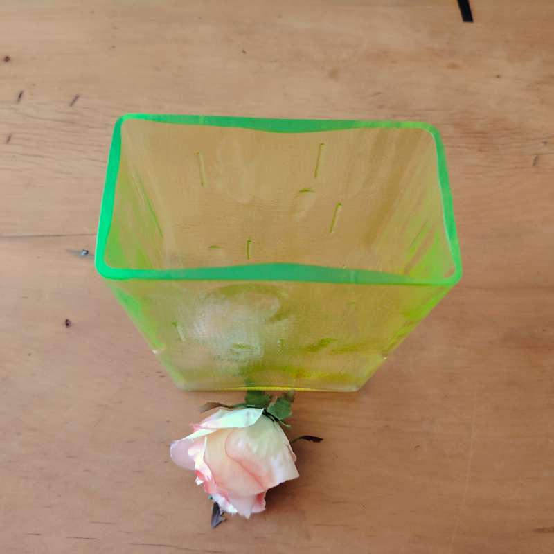 Vintage Riihimaan Lasi Mikko Helander Finnish Glass Vase