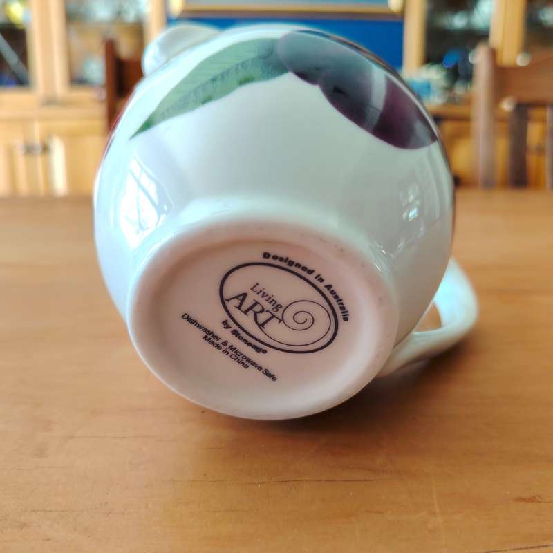 Living Art by Stoneage Australia  Fine Bone China Milk Jug