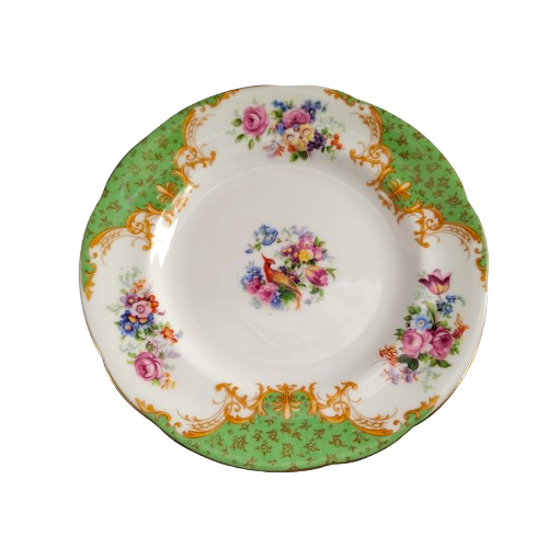 Paragon Fine Bone China Green Rockingham Trio