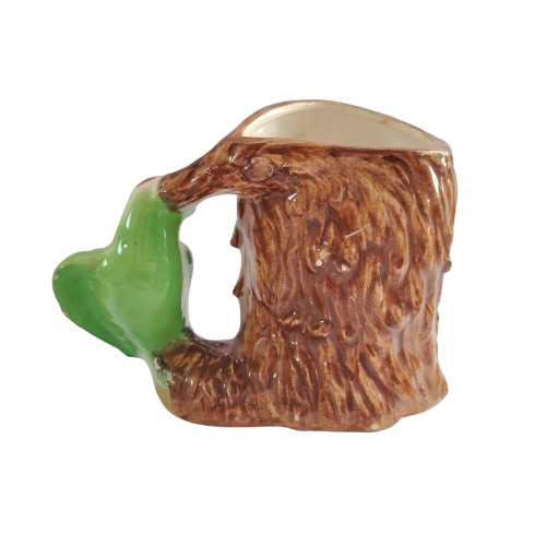 Vintage Large Robinson Crusoe  Parrot Ceramic Toby Mug Cup