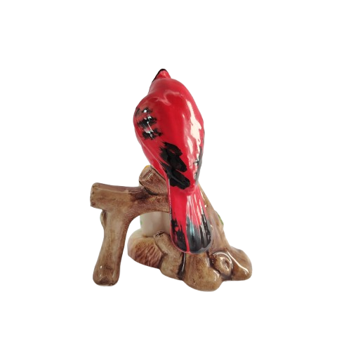 Vintage Capri Porcelain Red Mother Bird Feeding Babies