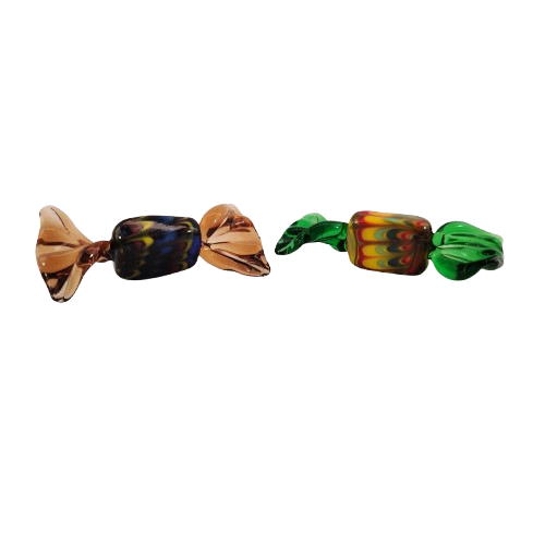 Vintage Murano Blown Glass Wrapped Art Glass Candy Sweets
