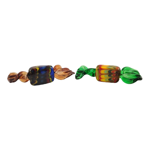 Vintage Murano Blown Glass Wrapped Art Glass Candy Sweets