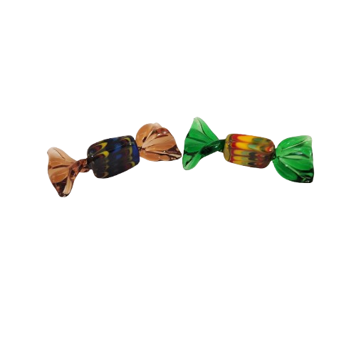 Vintage Murano Blown Glass Wrapped Art Glass Candy Sweets