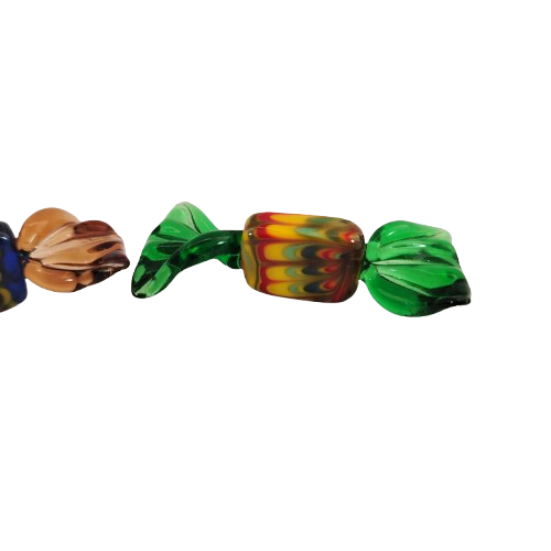 Vintage Murano Blown Glass Wrapped Art Glass Candy Sweets
