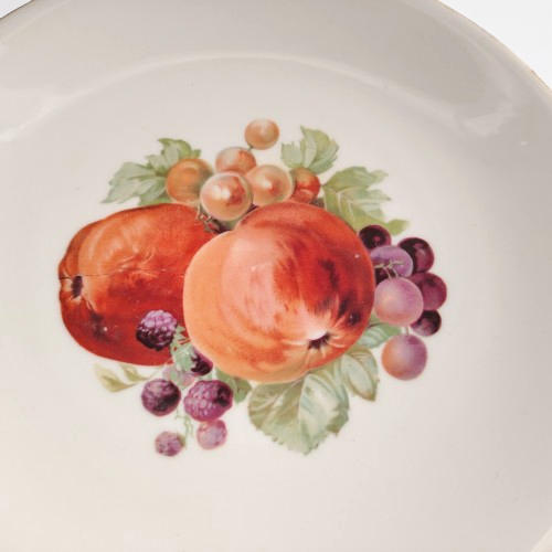 Porcelain white with Fruit design Cake stand