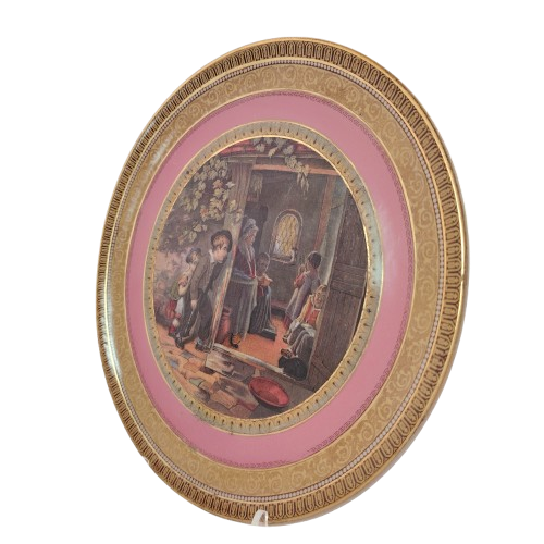 Early Prattware Plate The Truant by T Webster