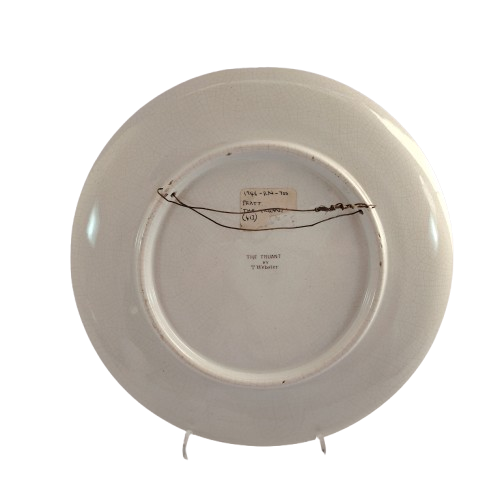 Early Prattware Plate The Truant by T Webster